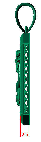 PENDANT DRAGON  3D print model_5