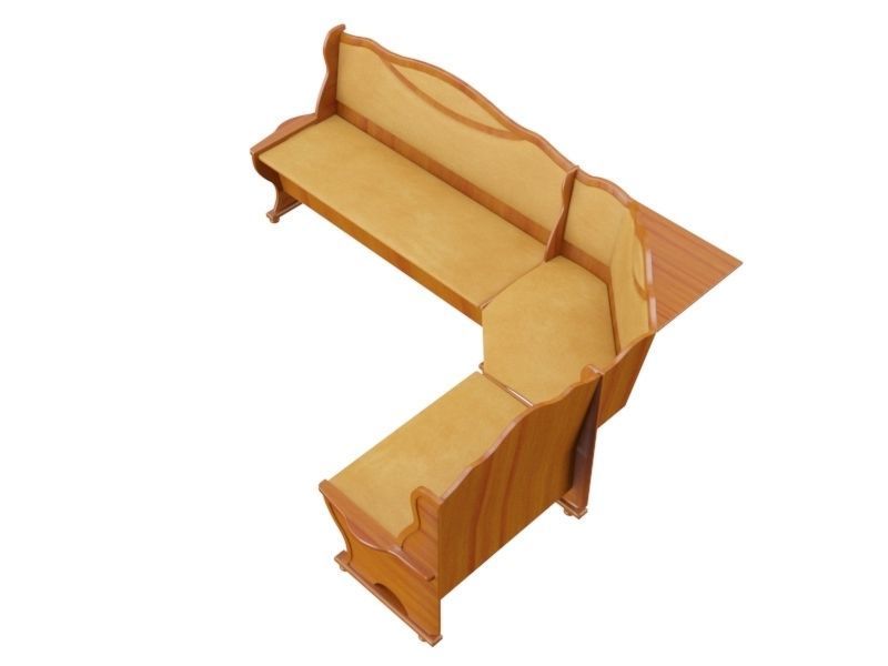 Kitchen corner 3D model_2