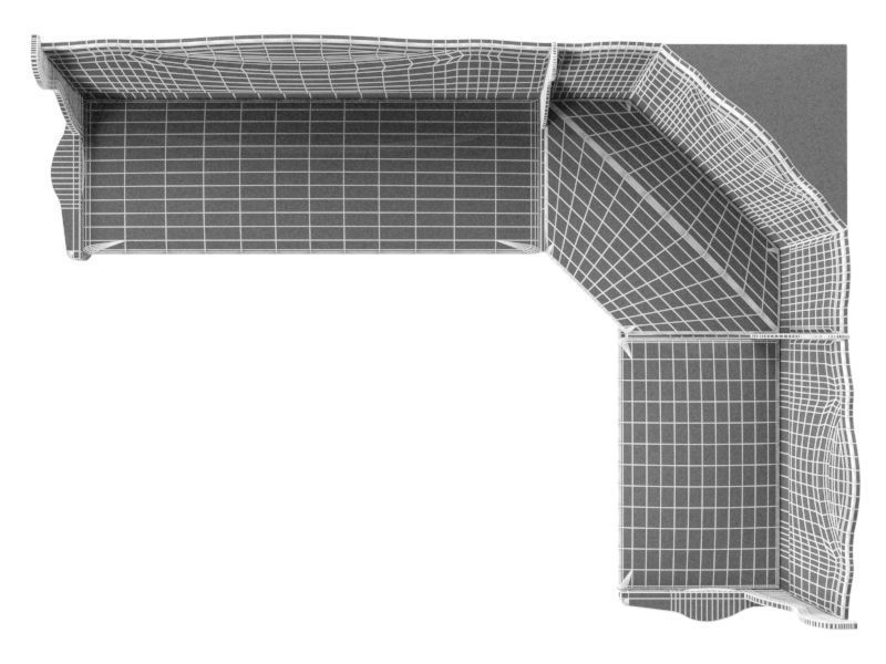 Kitchen corner 3D model_9