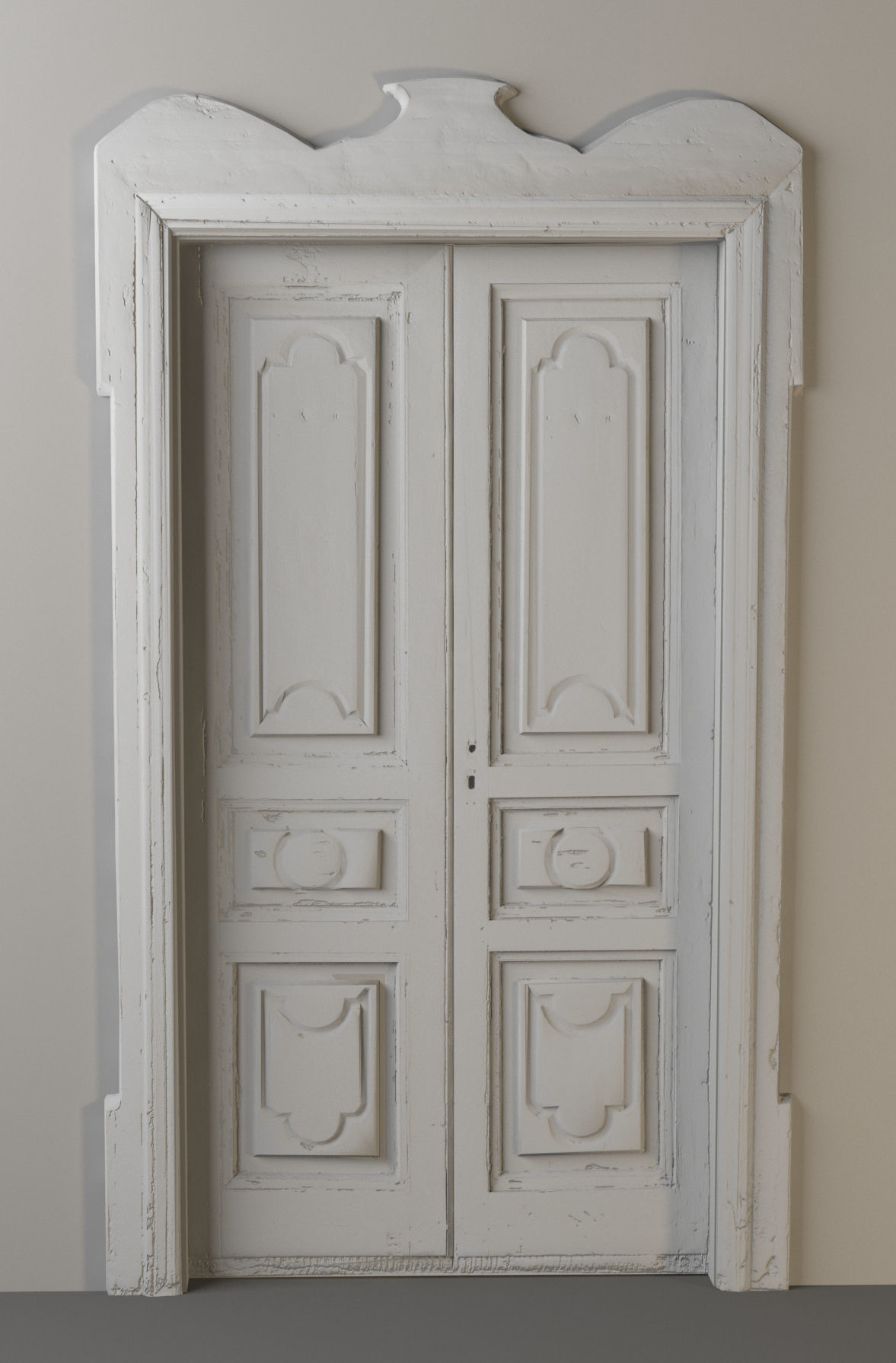 Old Door from Italy 3d model Low-poly 3D model_3