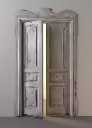 Old Door from Italy 3d model Low-poly 3D model