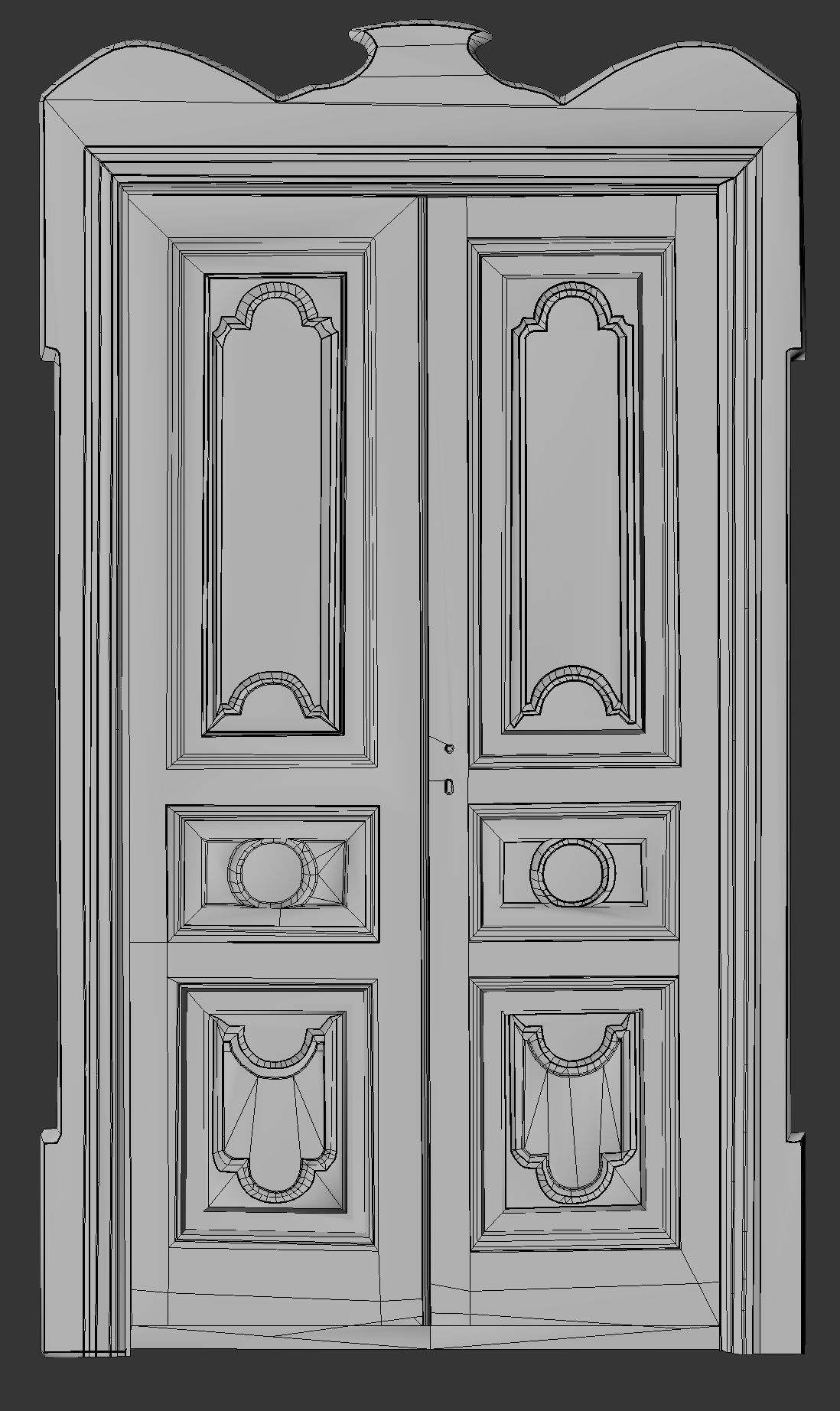 Old Door from Italy 3d model Low-poly 3D model_4