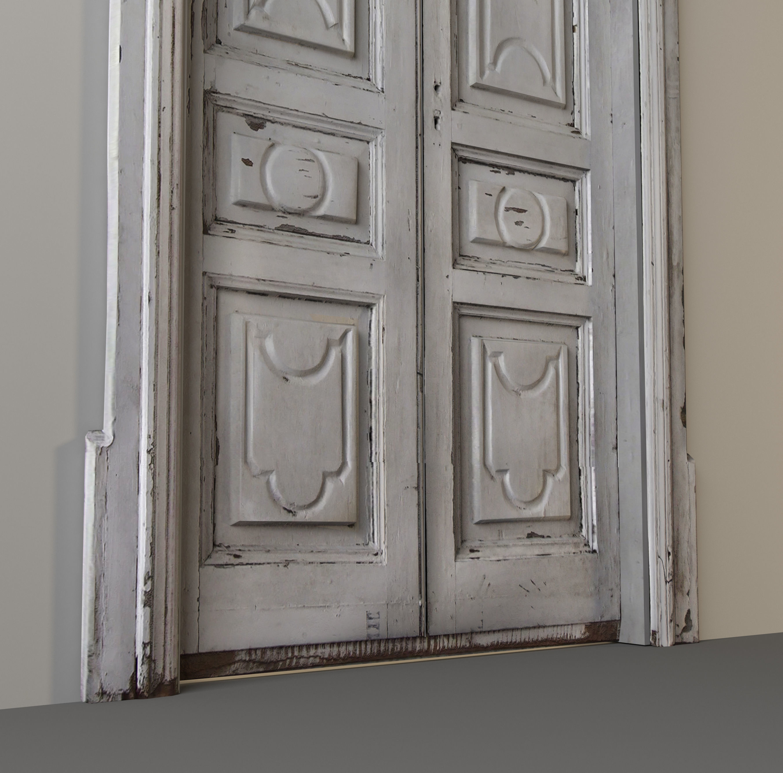 Old Door from Italy 3d model Low-poly 3D model_2
