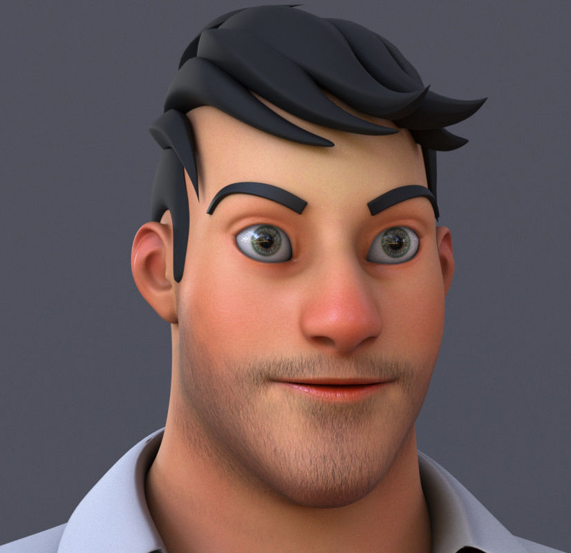 Corporate Man 3D model_5