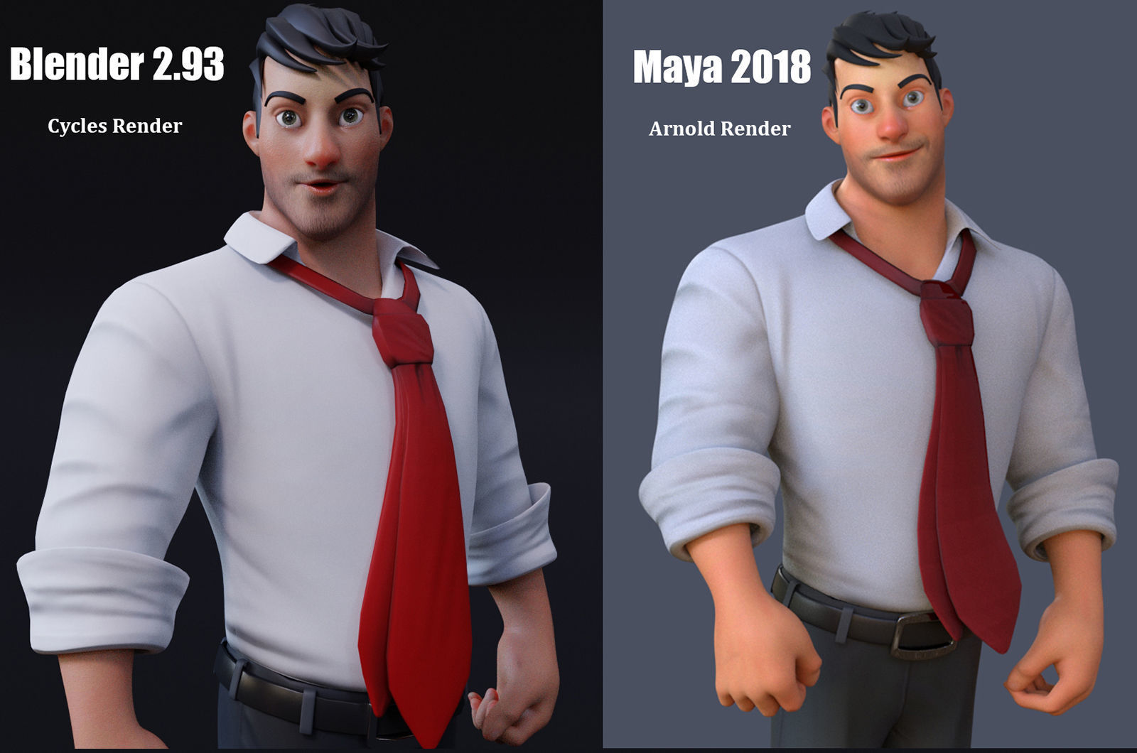 Corporate Man 3D model_14