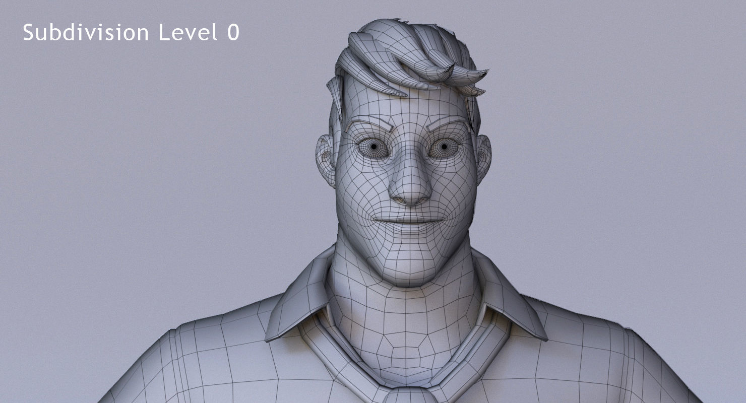 Corporate Man 3D model_19