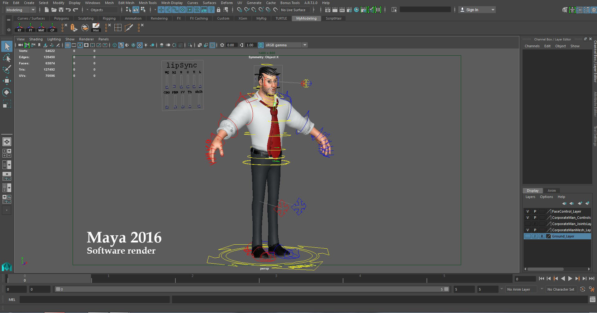 Corporate Man 3D model_31