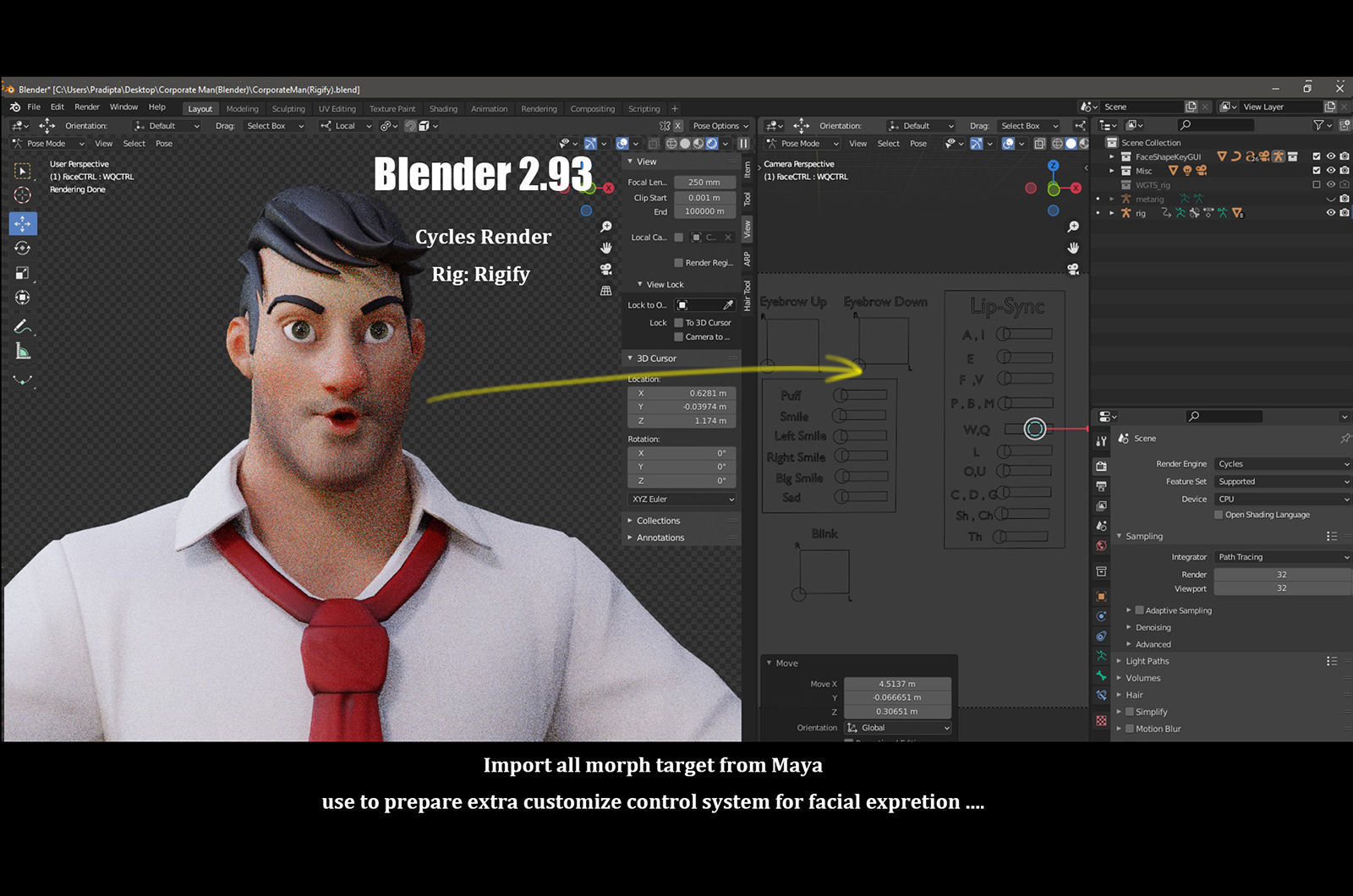 Corporate Man 3D model_40