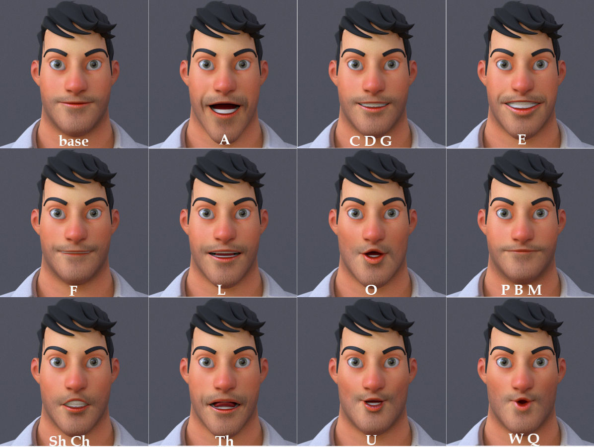 Corporate Man 3D model_12