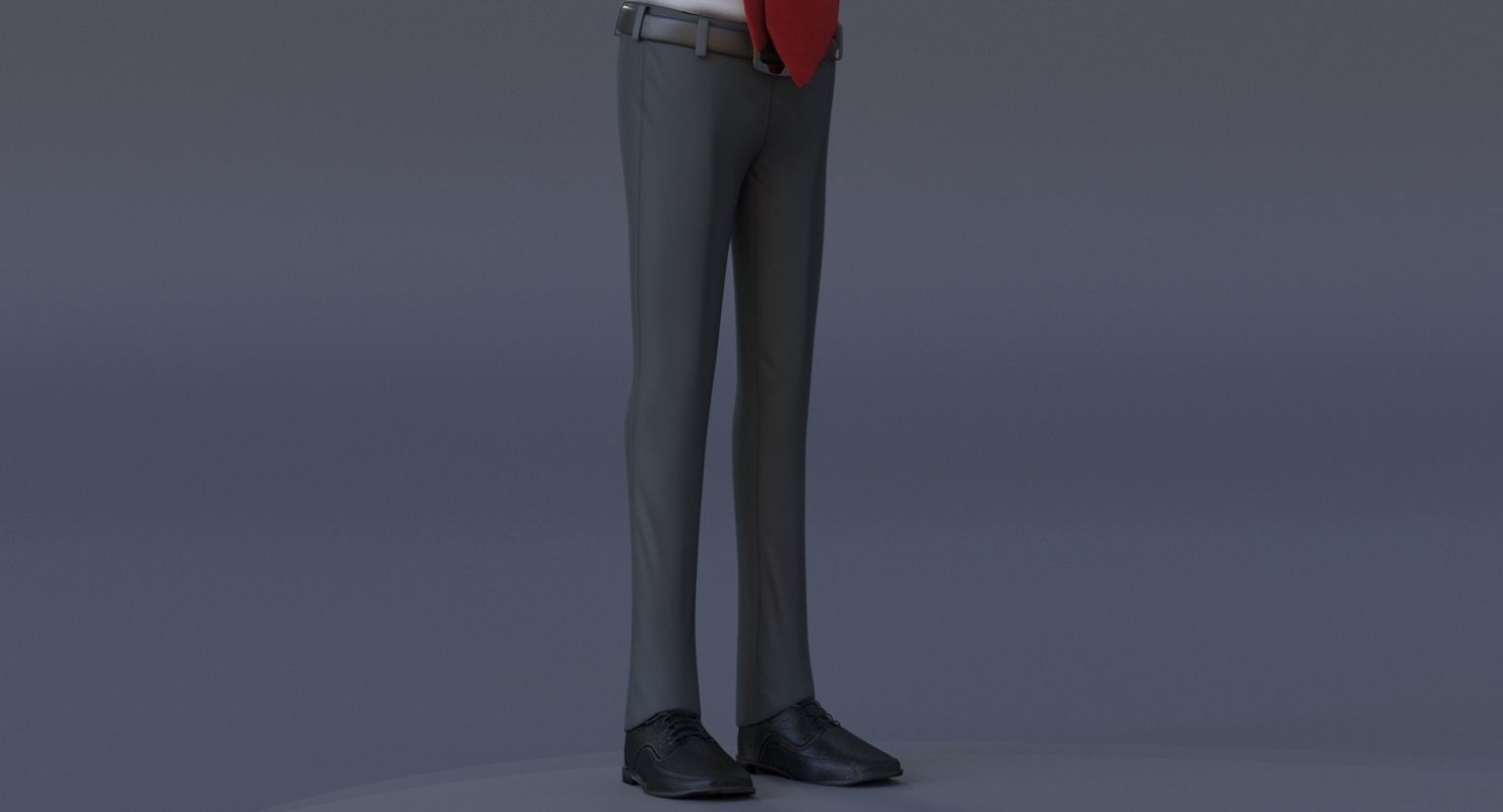 Corporate Man 3D model_9