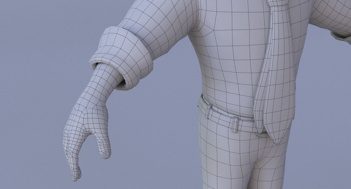 Corporate Man 3D model_23