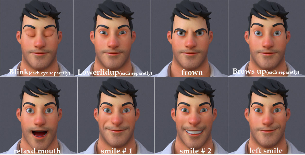 Corporate Man 3D model_13