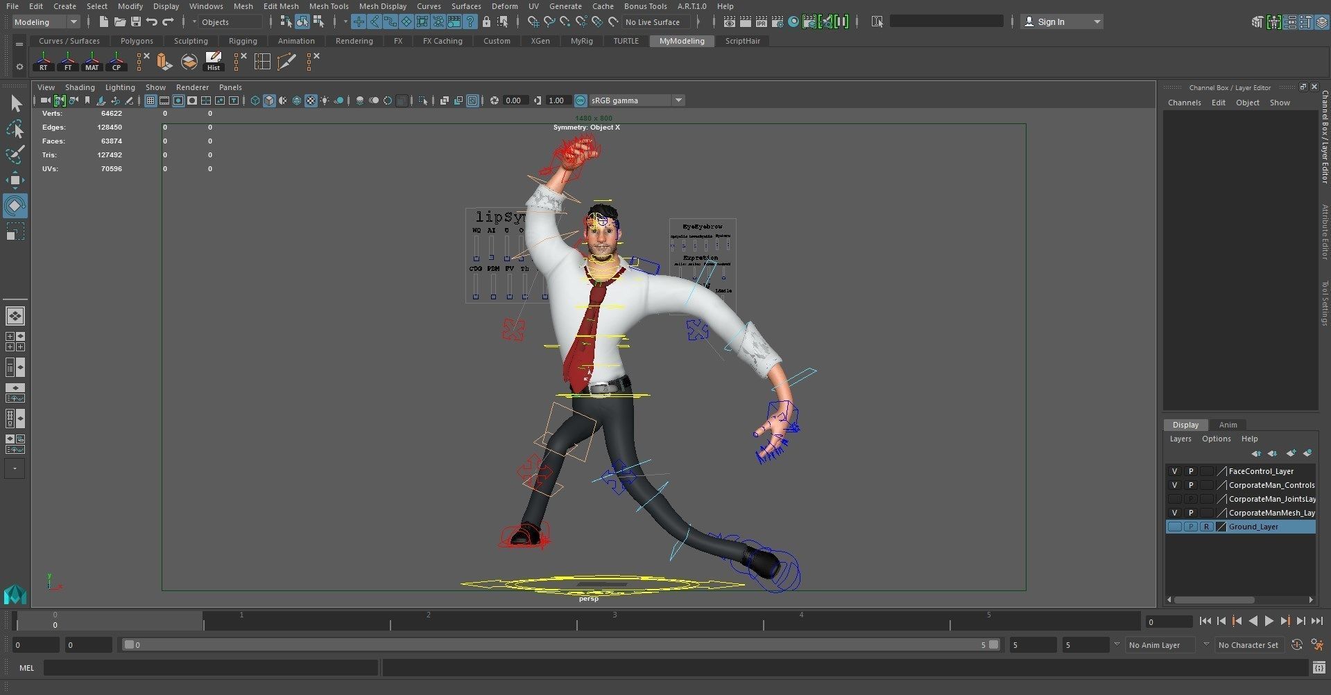 Corporate Man 3D model_28