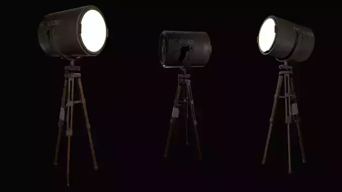 Spotlight tripod with light