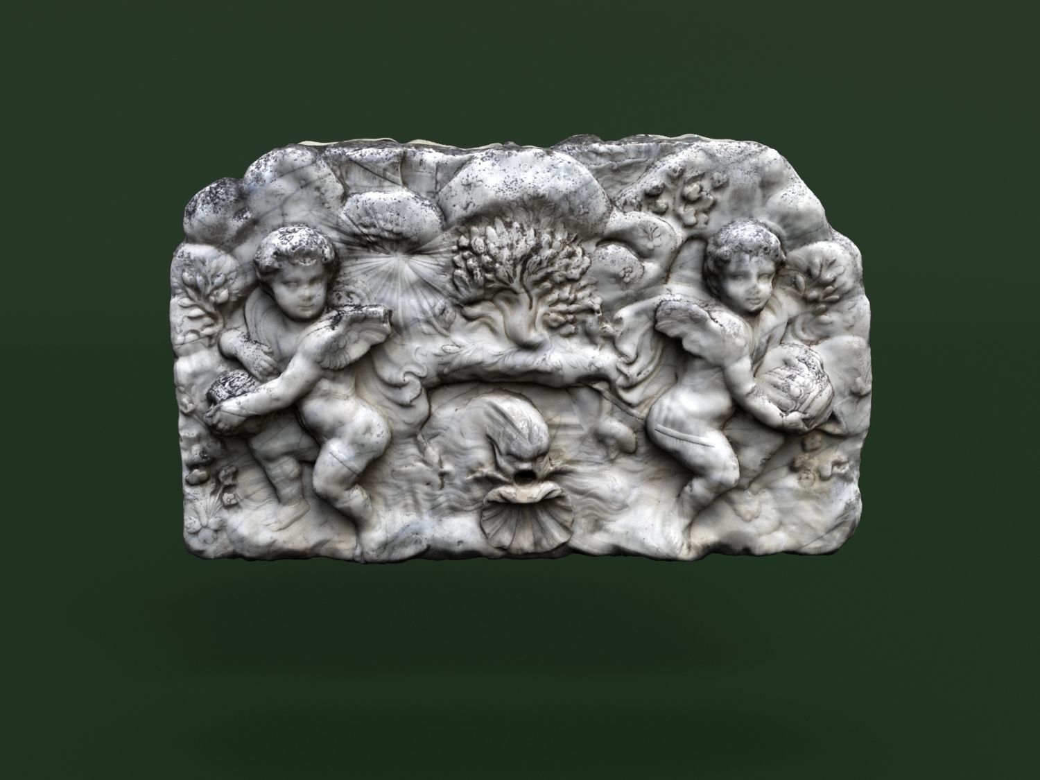 Fountain 3d scan Crimea Vorontsov Palace 3D model_4