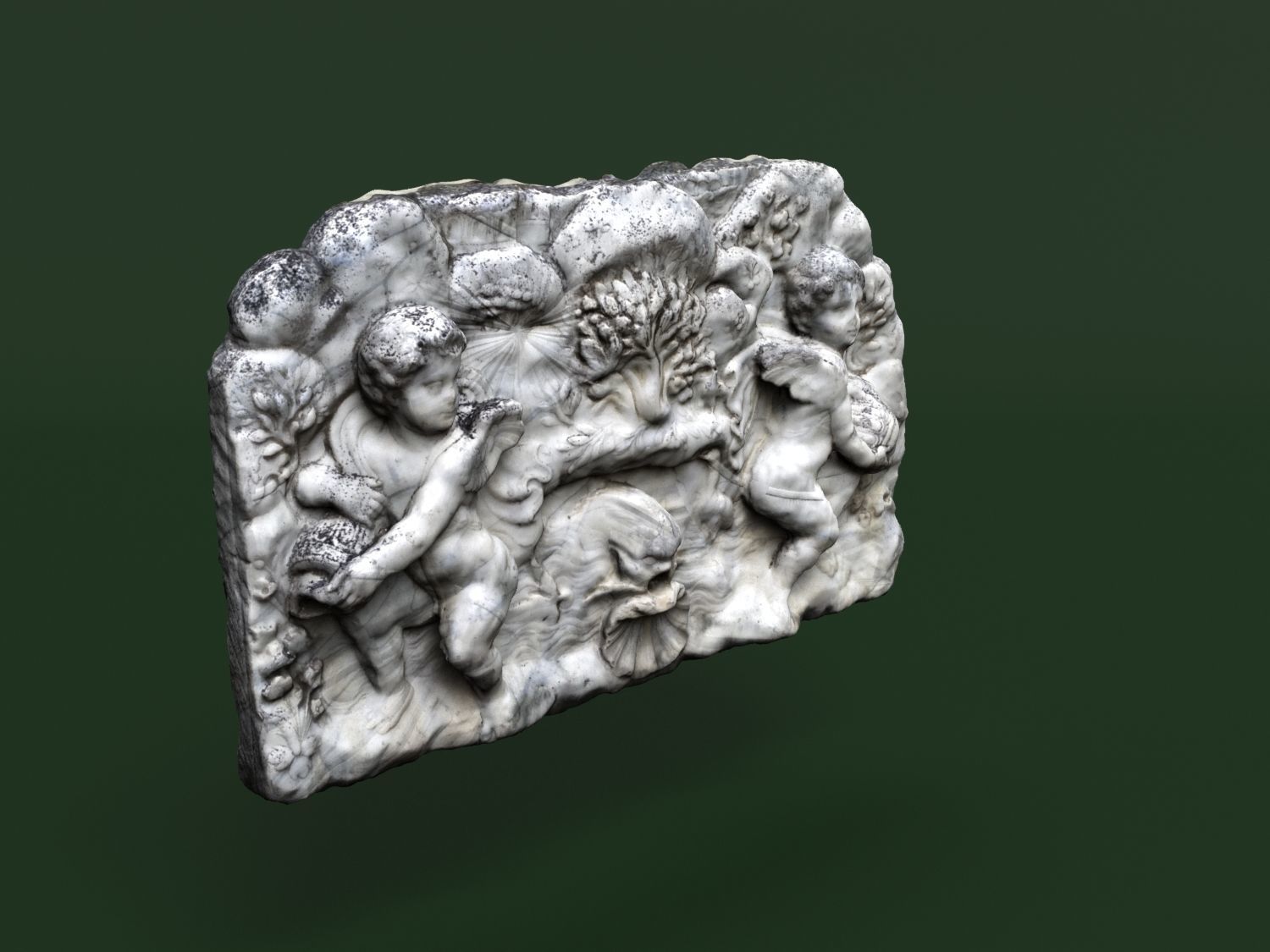 Fountain 3d scan Crimea Vorontsov Palace 3D model_17