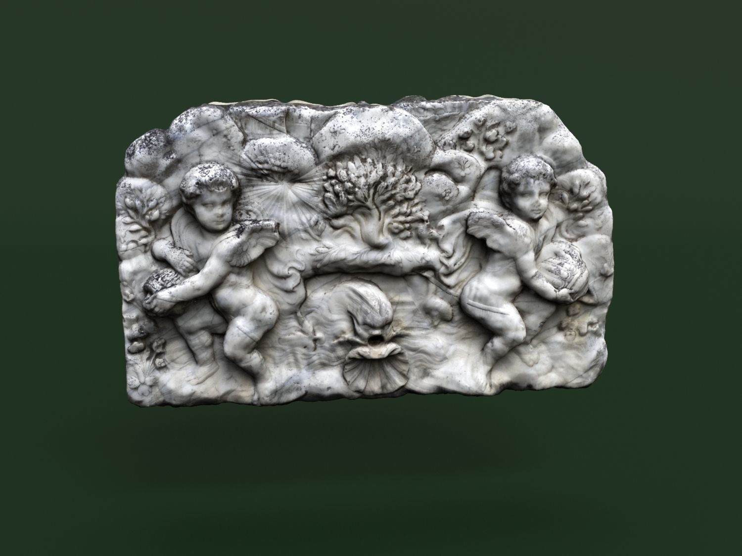 Fountain 3d scan Crimea Vorontsov Palace 3D model_20