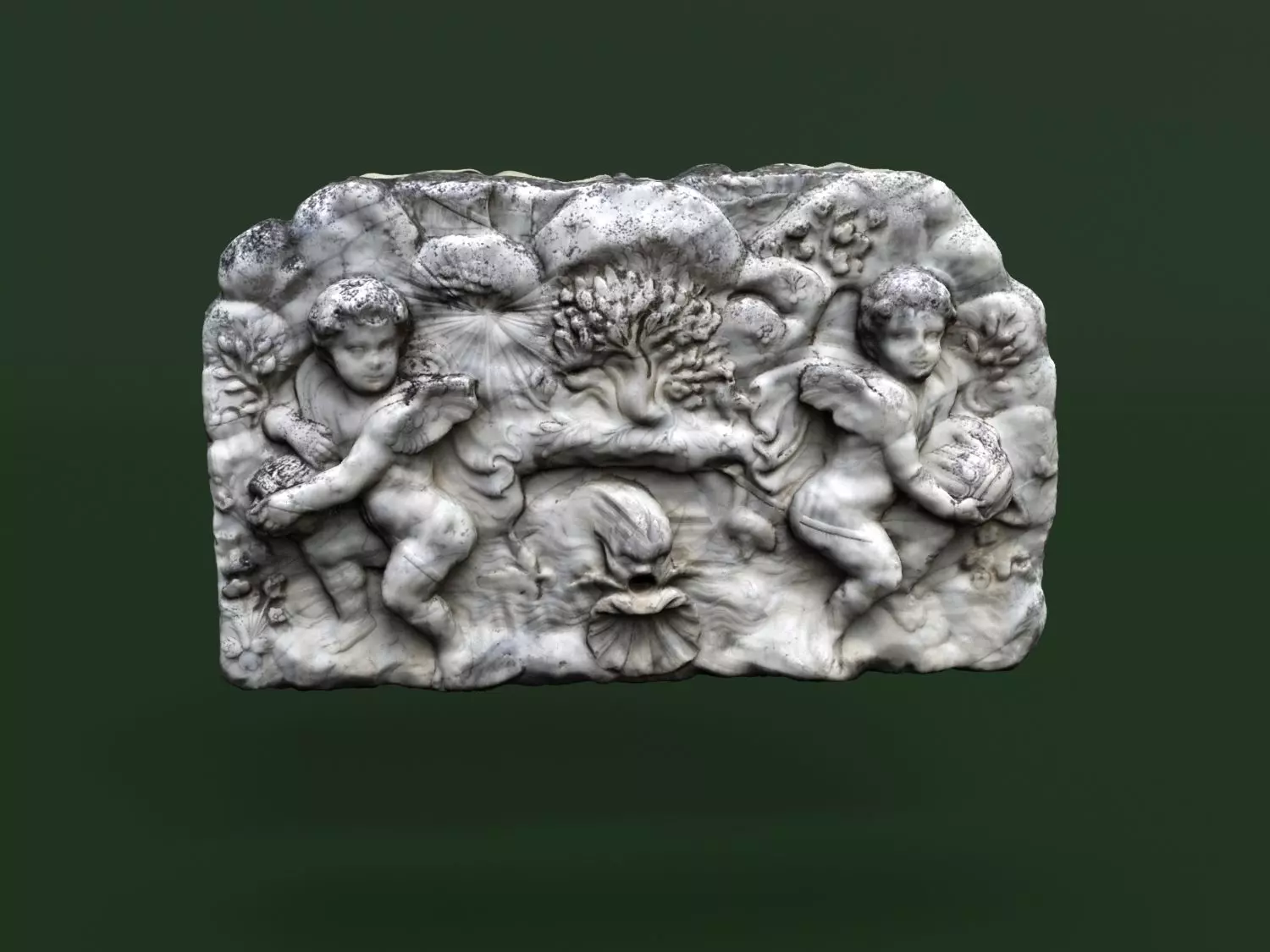 Fountain 3d scan Crimea Vorontsov Palace 3D model_0