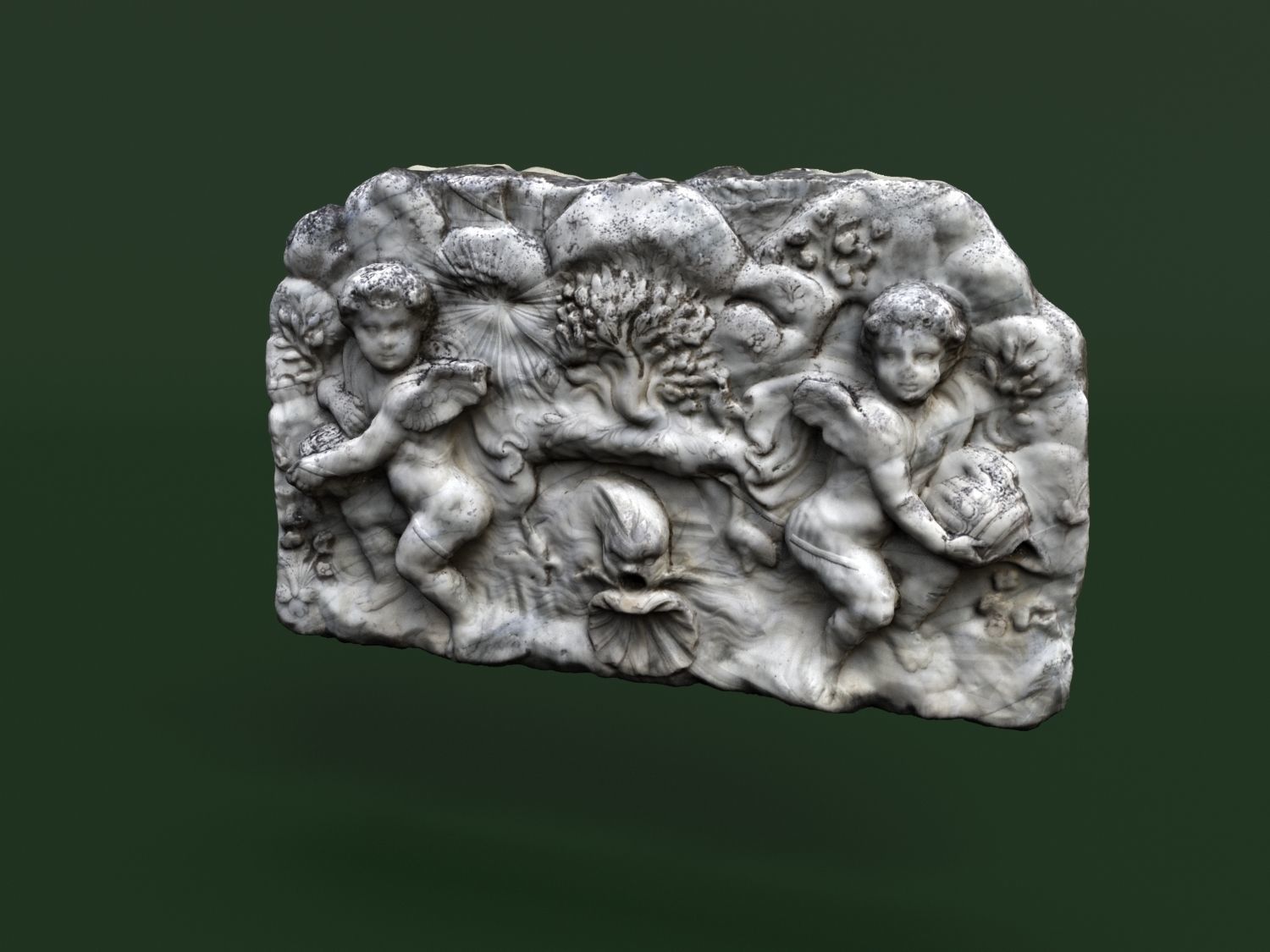 Fountain 3d scan Crimea Vorontsov Palace 3D model_3