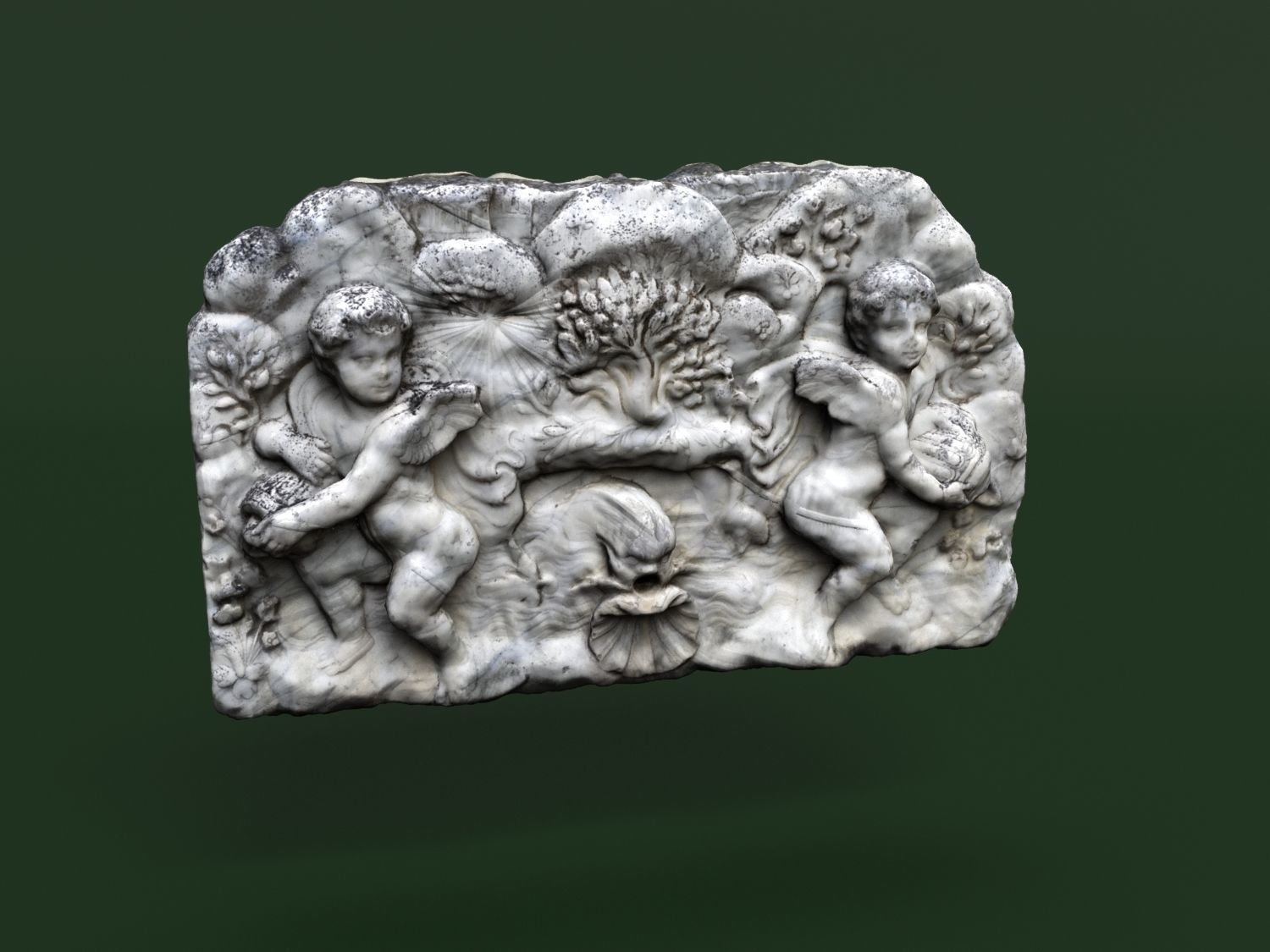 Fountain 3d scan Crimea Vorontsov Palace 3D model_16