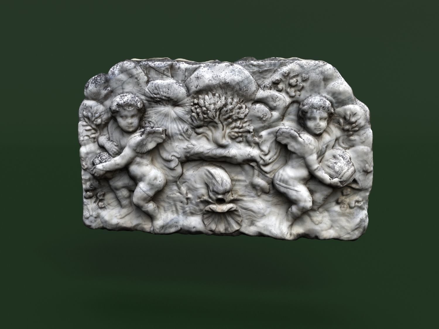 Fountain 3d scan Crimea Vorontsov Palace 3D model_5