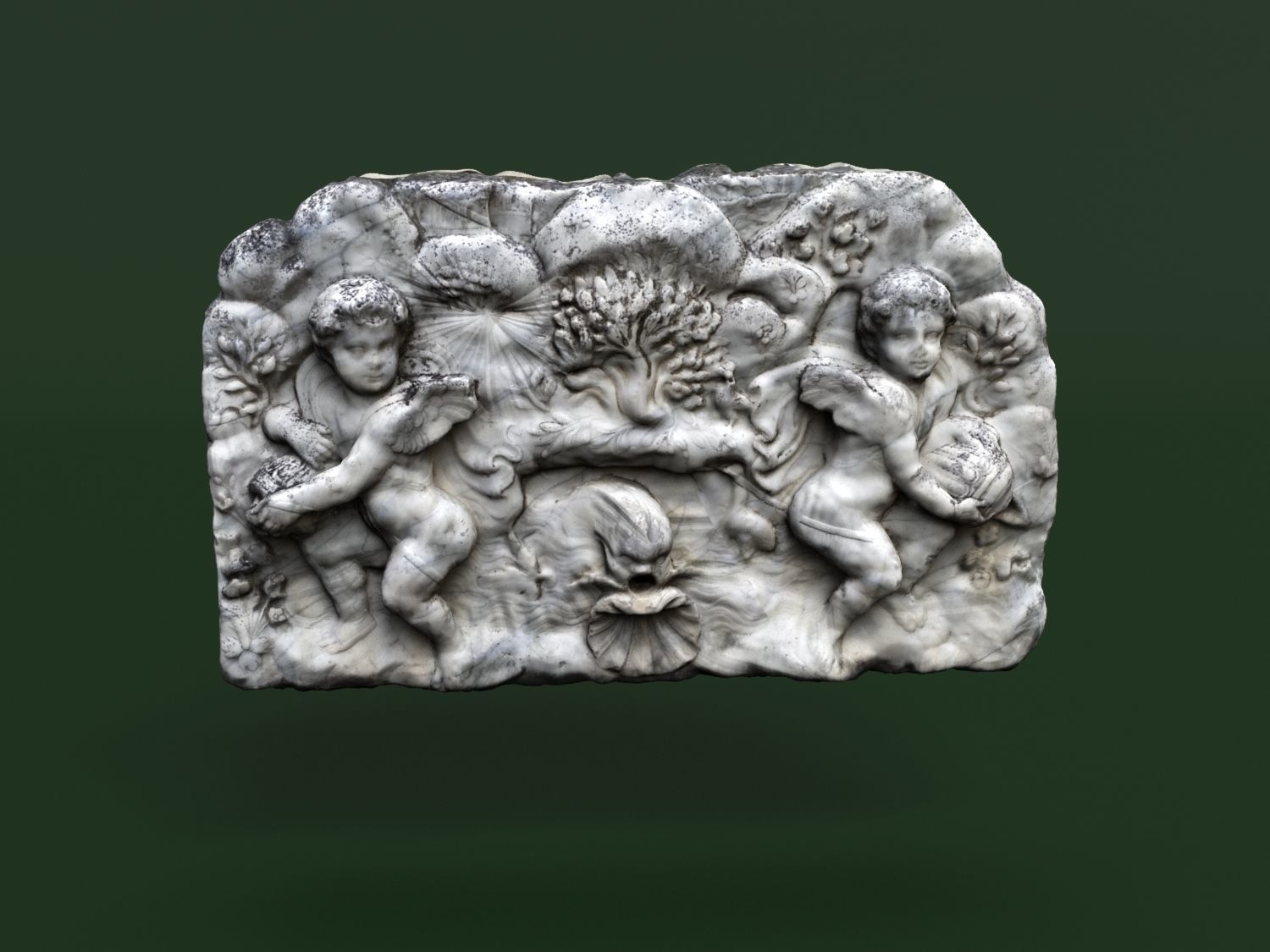 Fountain 3d scan Crimea Vorontsov Palace 3D model_21