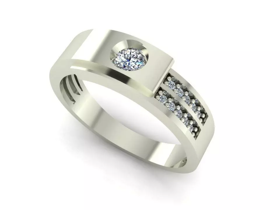 Ring couple 3D model_0