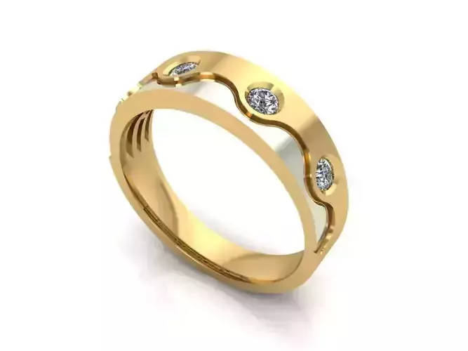 Ring couple 3D model