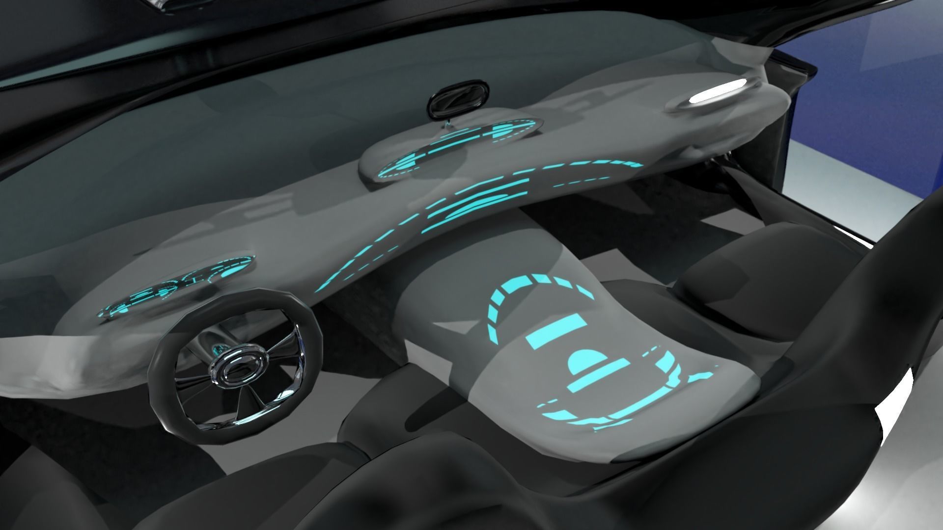 fantasy muscle car 3D model_4