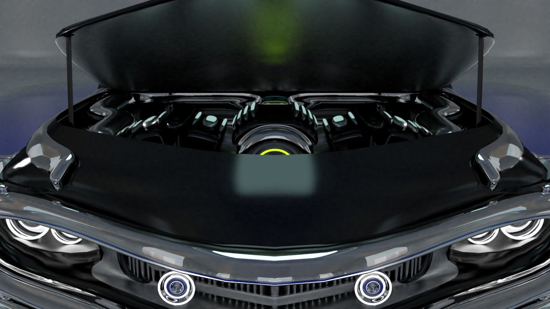 fantasy muscle car 3D model_5