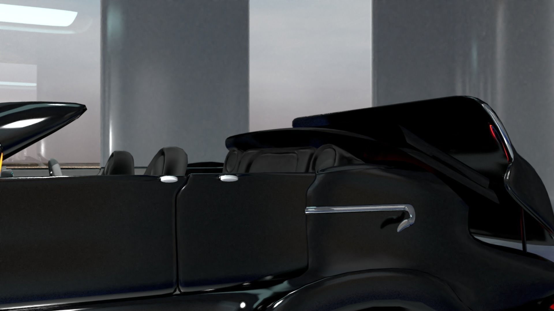 fantasy muscle car 3D model_2