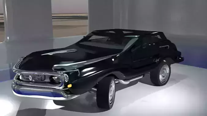 fantasy muscle car 3D model