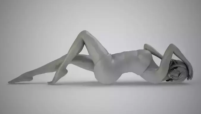 Woman In  Mini Dress