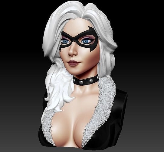 Bust - Black Cat 3D print model