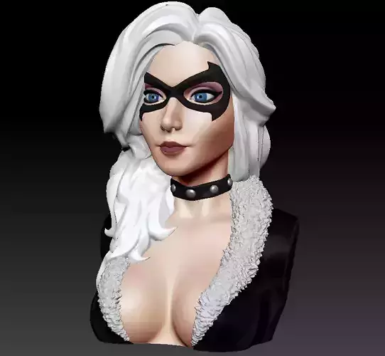 Bust - Black Cat 3D print model