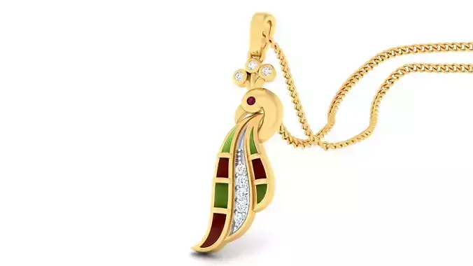 Women pendant-earrings set 3dm mgx render detail 3D print model