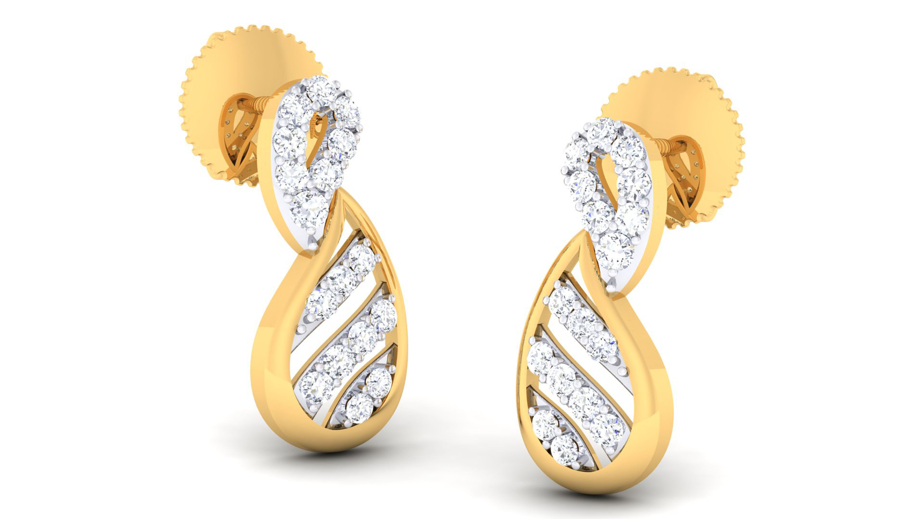 Women pendant-earrings set 3dm mgx render detail 3D print model 3D print model_2