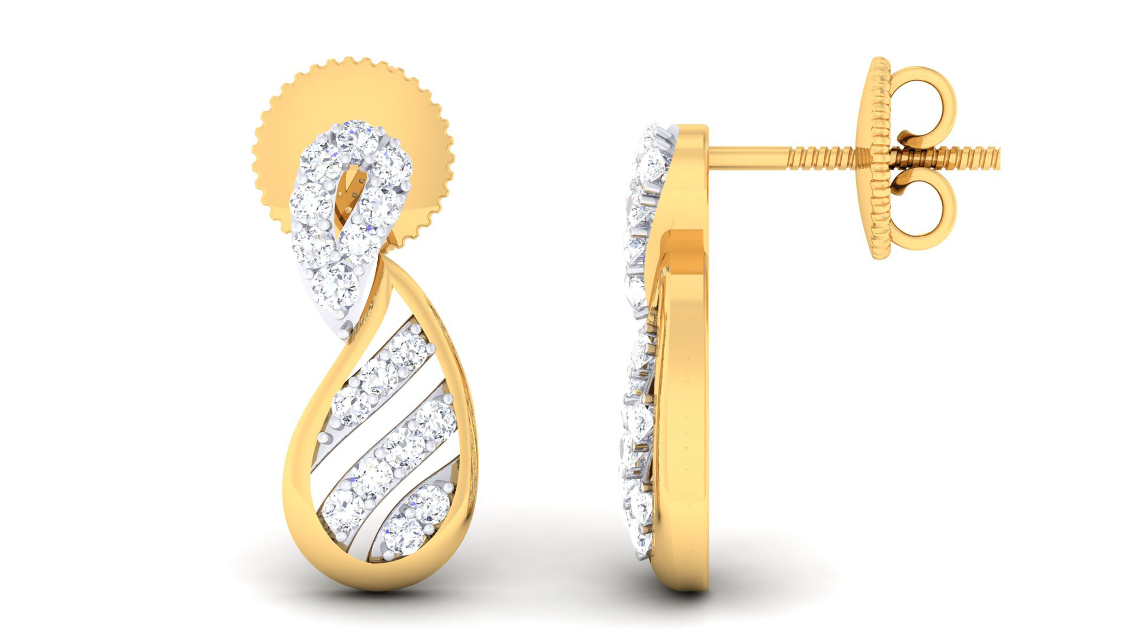 Women pendant-earrings set 3dm mgx render detail 3D print model 3D print model_5