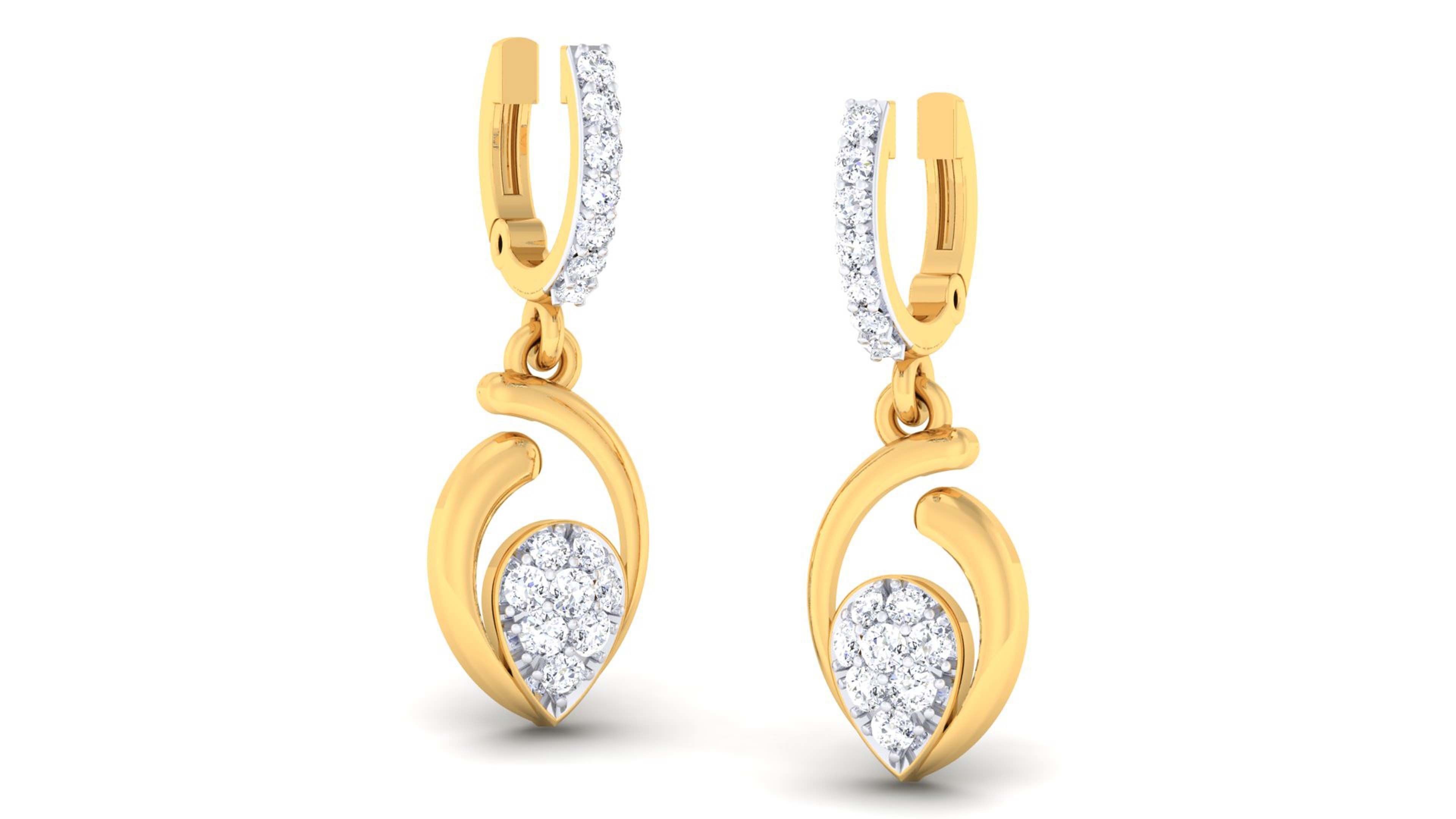 Women pendant-earrings set 3dm mgx render detail 3D print model 3D print model_2