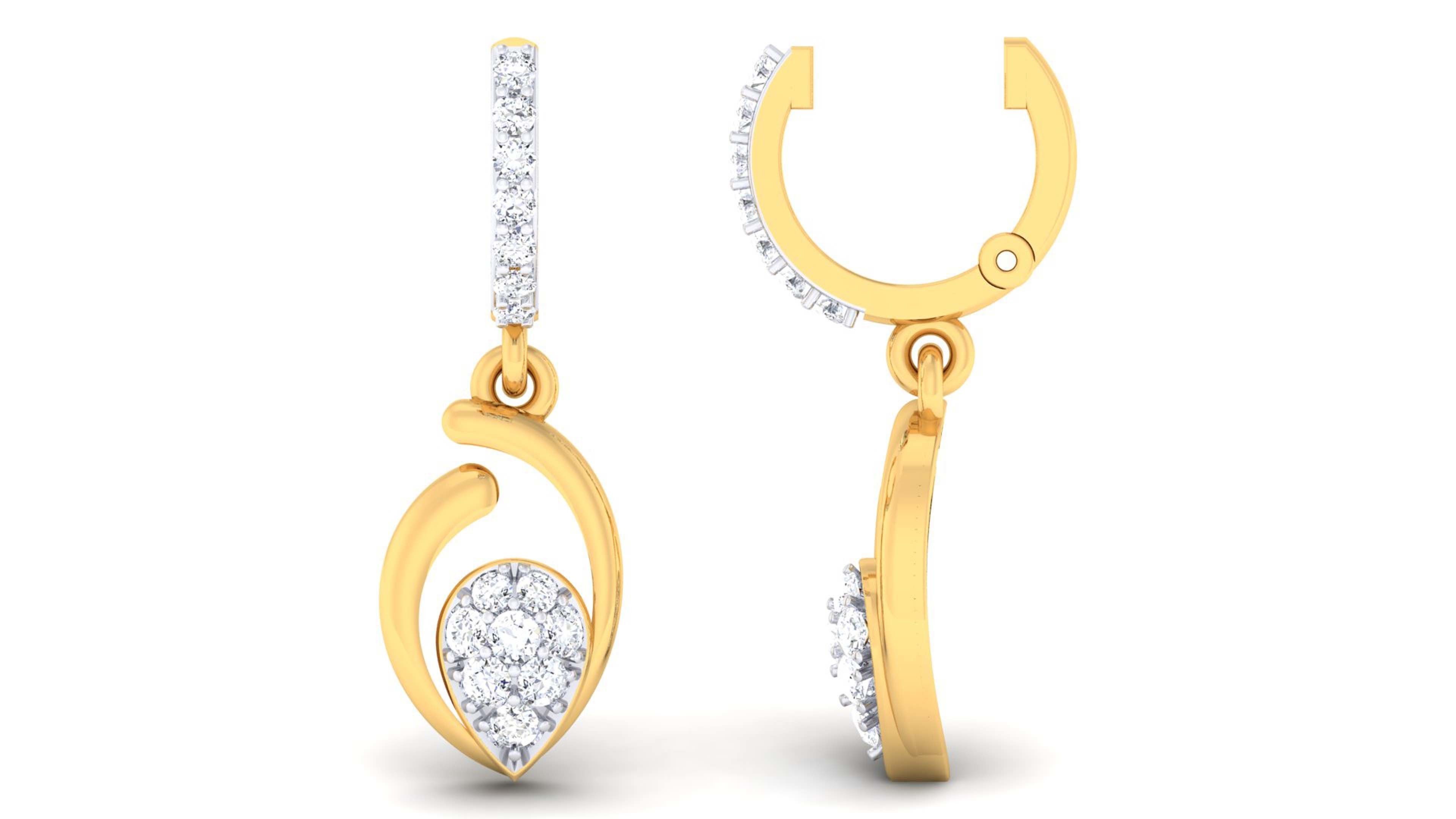 Women pendant-earrings set 3dm mgx render detail 3D print model 3D print model_5