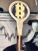 Bitcoin Standard Bearer Staff Pen Thingy 3D print model_2