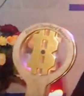 Bitcoin Standard Bearer Staff Pen Thingy 3D print model_3