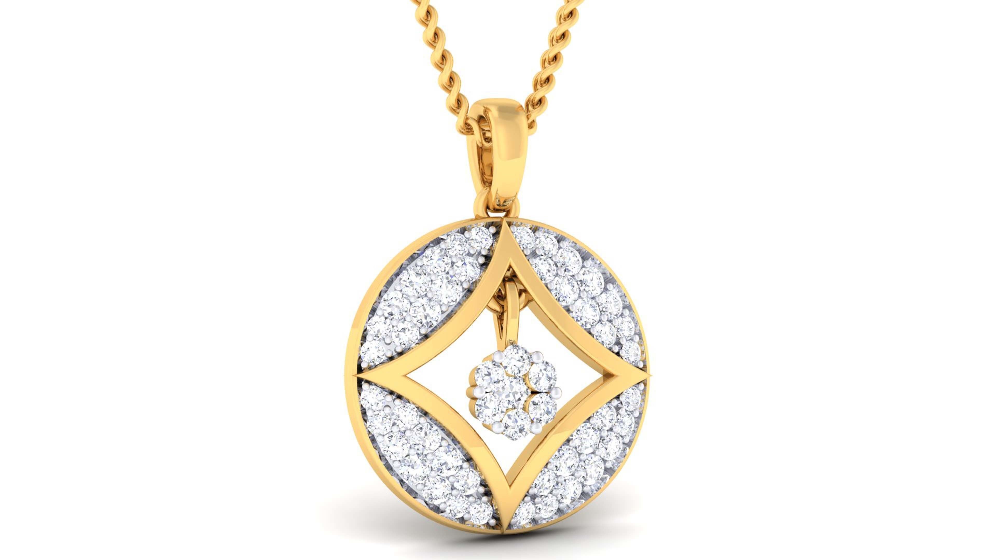 Women pendant-earrings set 3dm mgx render detail 3D print model 3D print model_6