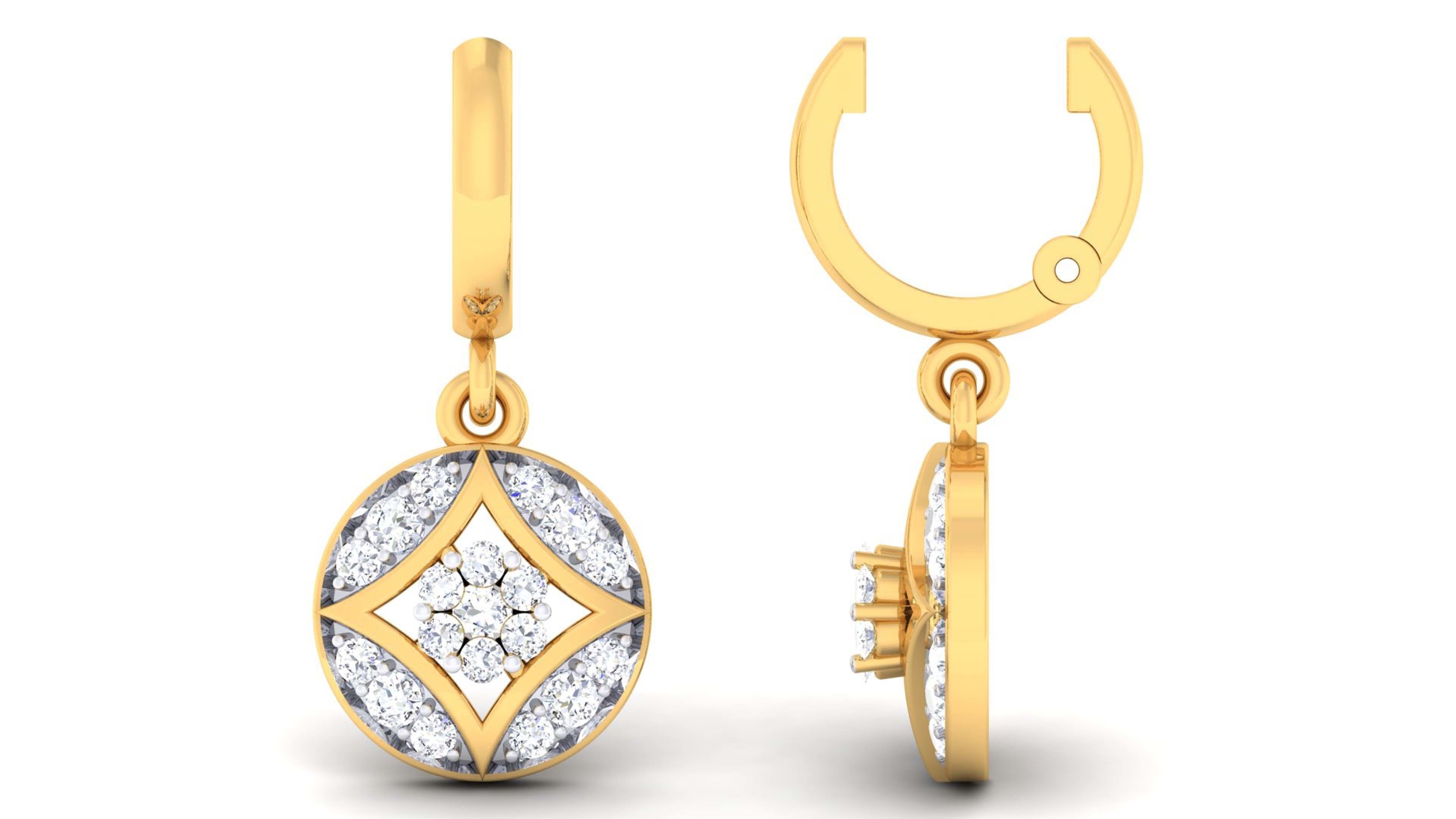 Women pendant-earrings set 3dm mgx render detail 3D print model 3D print model_5