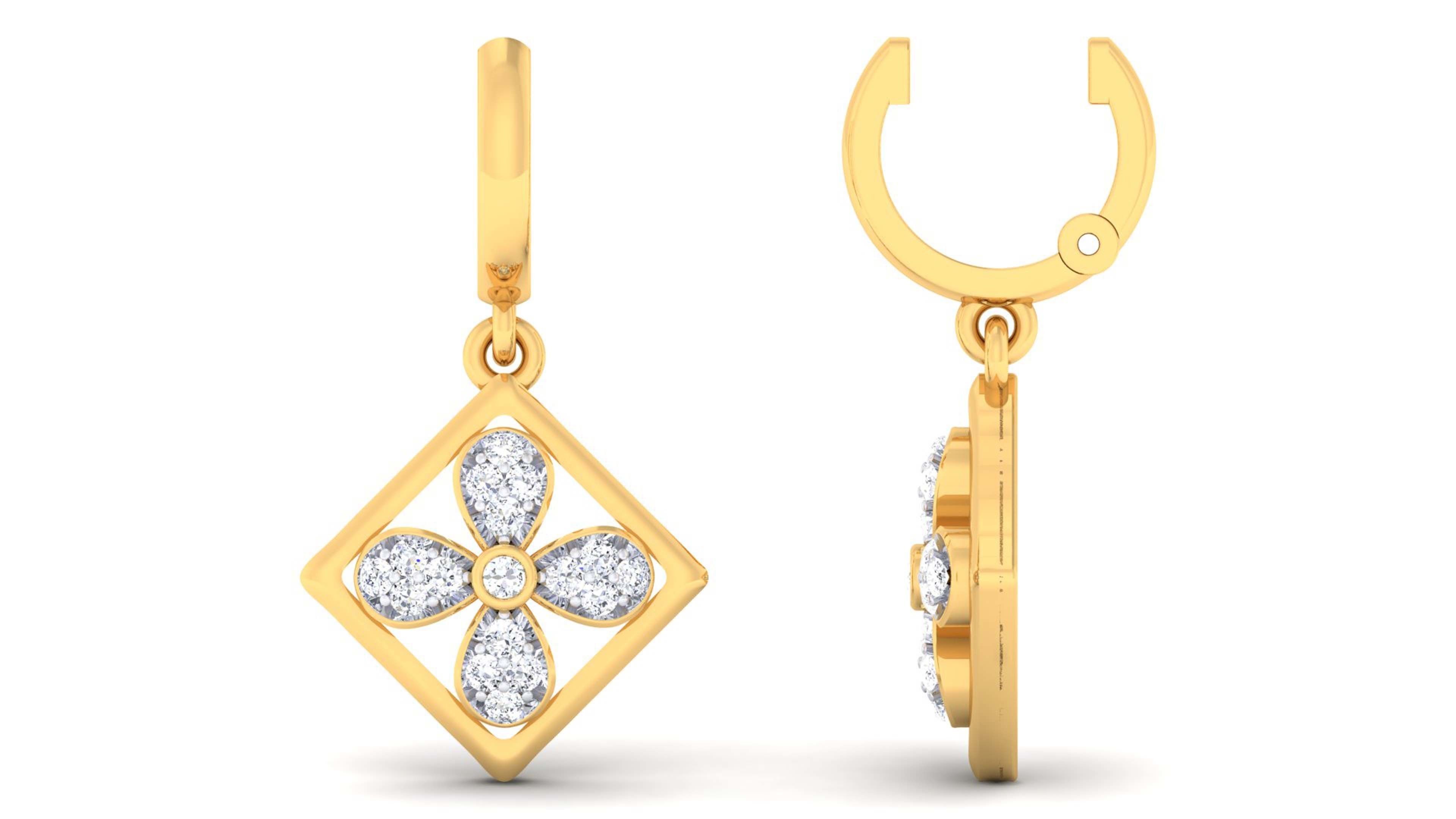 Women pendant-earrings set 3dm mgx render detail 3D print model 3D print model_5