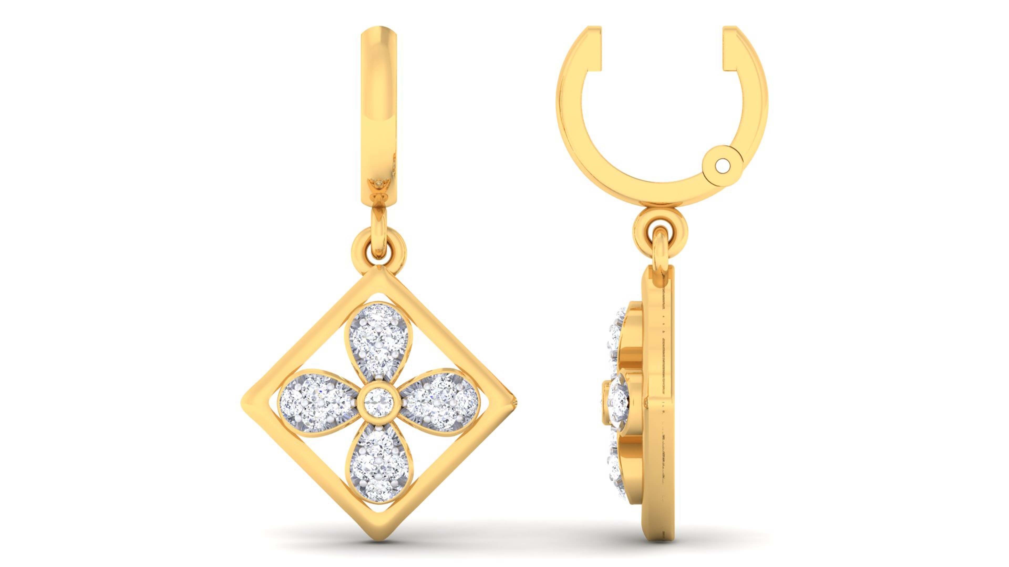 Women pendant-earrings set 3dm mgx render detail 3D print model 3D print model_4