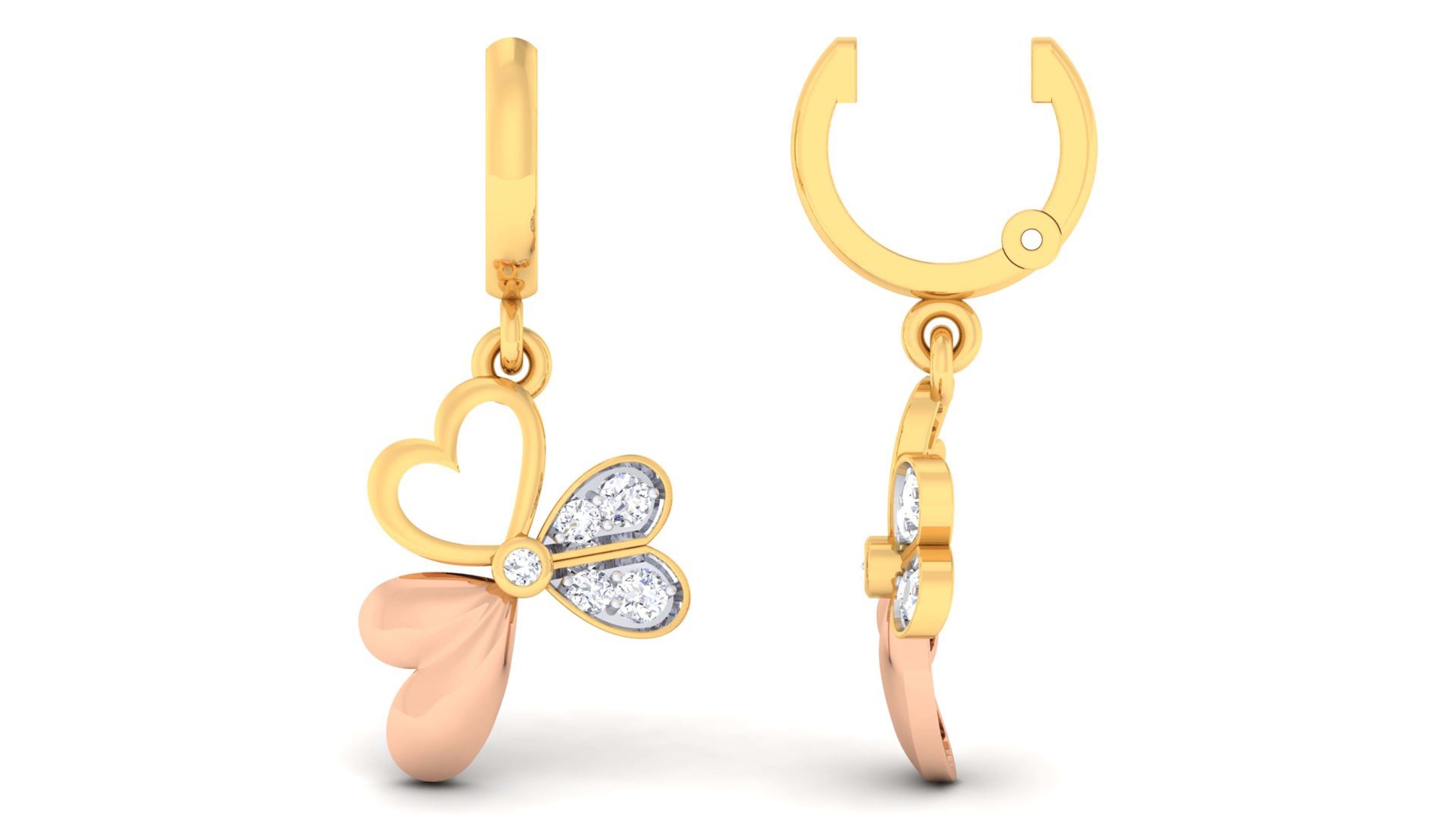 Women pendant-earrings set 3dm mgx render detail 3D print model 3D print model_5