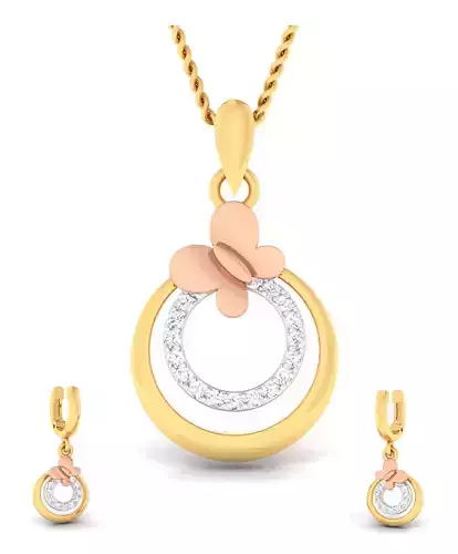 Women pendant-earrings set 3dm mgx render detail 3D print model