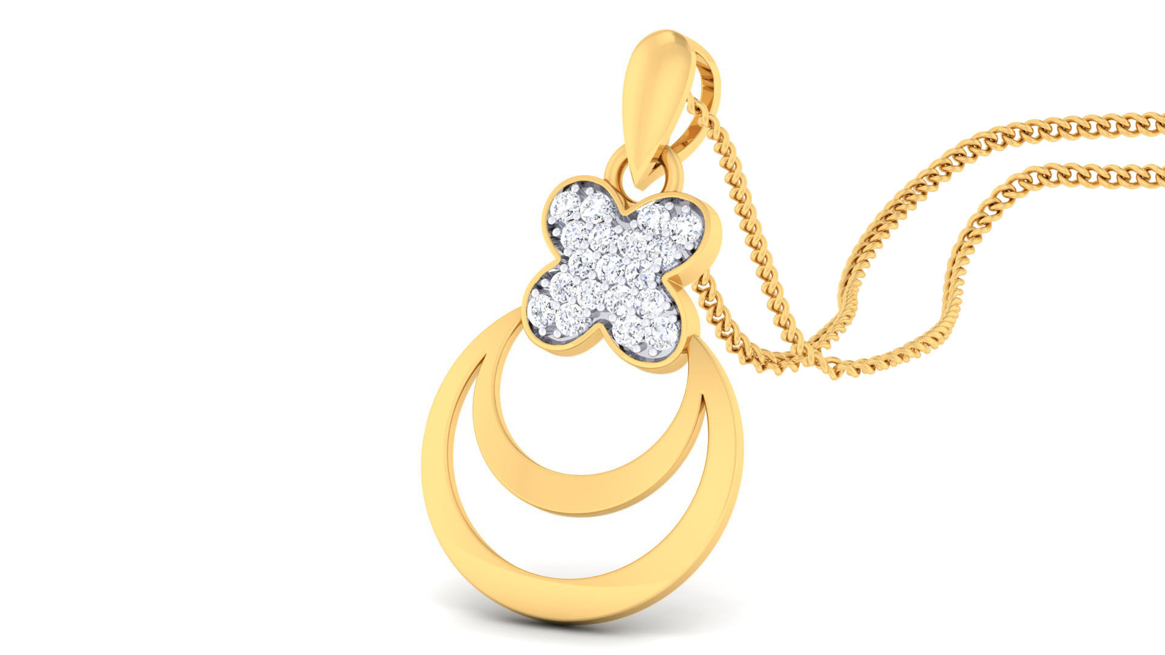 Women pendant-earrings set 3dm mgx render detail 3D print model 3D print model_1