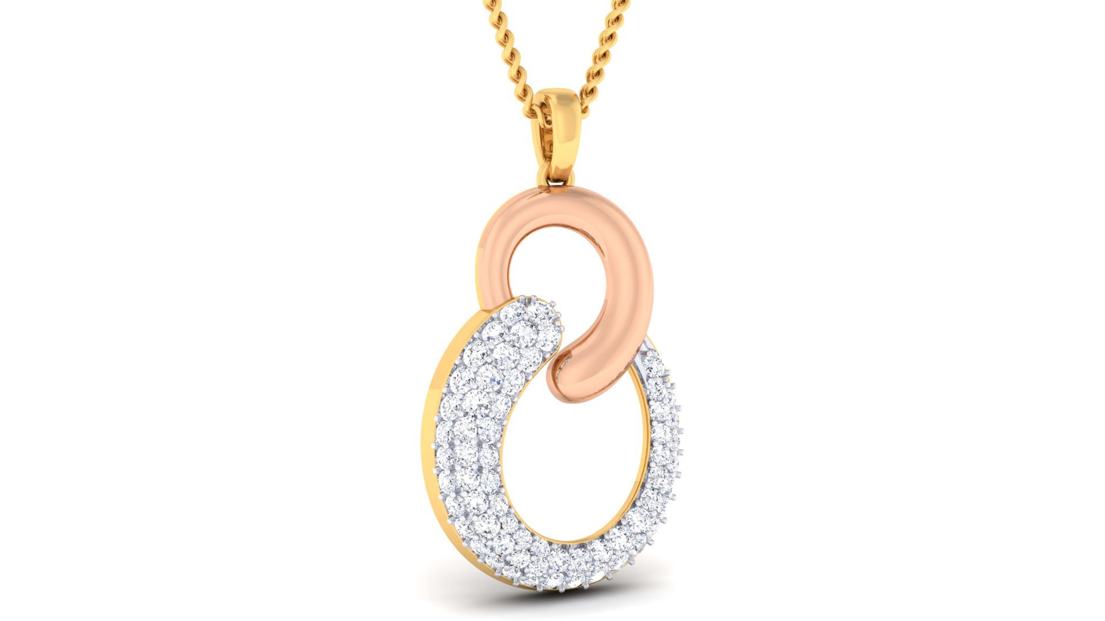 Women pendant-earrings set 3dm mgx render detail 3D print model 3D print model_7